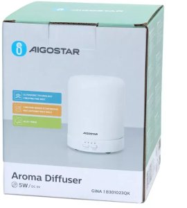 Dyfuzor zapachowy Aigostar  Dyfuzor aromatów 5w 120 ml nawilżacz powietrza z kolorową lampką LED 6