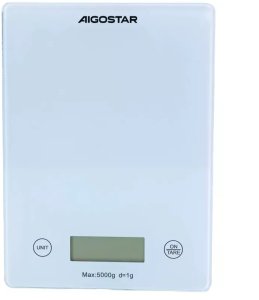 Waga kuchenna 5 kg elektroniczna z blatem 20x15cm ze szkła hartowanego 1