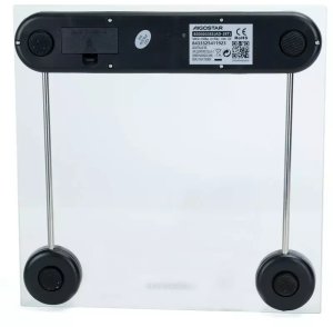 Waga łazienkowa do 180kg z przezroczystą szklaną taflą 28x28cm i lcd 3