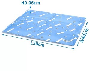 Mata 40x50cm chłodząca dla psa lub kota żelowa z nadrukiem w kostki 4