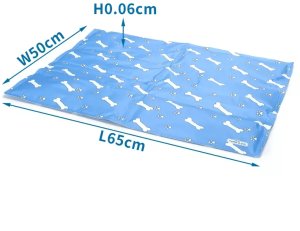 Mata 65x50cm chłodząca dla psa lub kota żelowa z nadrukiem w kostki 4