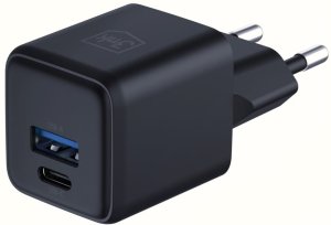 Ładowarka sieciowa 3MK Hyper GaN Charger 20W 1xUSB-A 1XUSB-C PD QC4+ czarny 6
