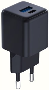 Ładowarka sieciowa 3MK Hyper GaN Charger 20W 1xUSB-A 1XUSB-C PD QC4+ czarny 7