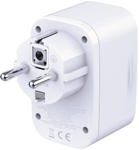 Adapter sieciowy 3MK Hyper Comfort       Charger 30W 1xUSB-A 2xUSB-C 1xSchuko PD QC3.0 biały 2