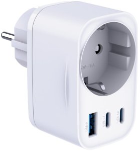 Adapter sieciowy 3MK Hyper Comfort       Charger 30W 1xUSB-A 2xUSB-C 1xSchuko PD QC3.0 biały 6
