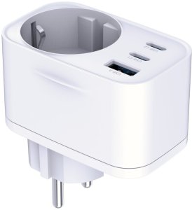 Adapter sieciowy 3MK Hyper Comfort       Charger 30W 1xUSB-A 2xUSB-C 1xSchuko PD QC3.0 biały 7