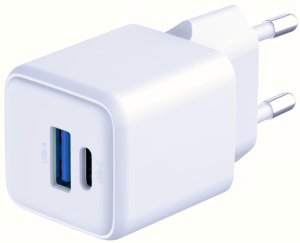 Ładowarka 3MK Hyper GaN Charger 1x USB-A 1x USB-C 3 A (5903108640084) 5