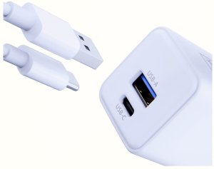 Ładowarka 3MK Hyper GaN Charger 1x USB-A 1x USB-C 3 A (5903108640084) 8