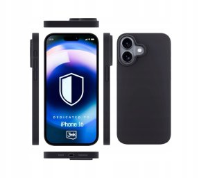 3MK Etui Hardy Silicone Case Graphite do Apple iPhone 16 2