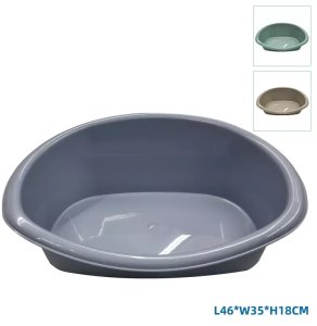 Legowisko 46x35x18cm dla zwierząt plastikowa niecka kojec bez kocyka 4