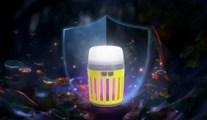 Lampa kempingowa 200lm 2in1 oświetli namiot i zabije komary 5V/USB 7