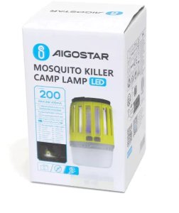 Lampa kempingowa 200lm 2in1 oświetli namiot i zabije komary 5V/USB 9