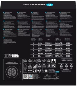 Wentylator z oświetleniem 49cm fan18W+40W CCT ze zdalnym sterowaniem 6