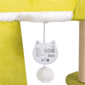 Drapak dla kota 3 poziomy legowisko 60x40x68 cm drzewko do wspinaczki 6