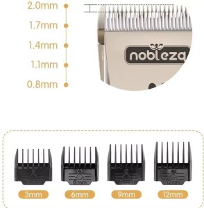 Elektryczna maszynka do strzyżenia zwierząt 4 nasadki grzebieniowe 6