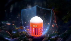 Lampa kempingowa 2in1 oświetli namiot lub domek i zabije komary 200lm 7