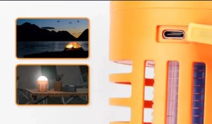 Lampa kempingowa 2in1 oświetli namiot lub domek i zabije komary 200lm 8