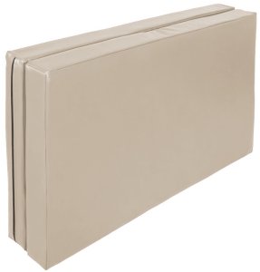 UnderFit Materac dwuczęściowy z rzepami UNDERFIT 130 x 120 x 10 cm miękki beżowy 4