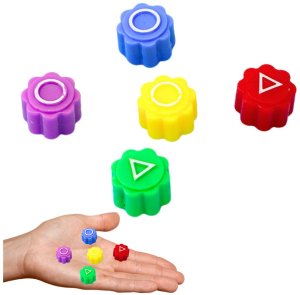 Kości Do Gry W Gonggi Hacele Gra Zręcznościowa Squid Games 5szt LEAN TOYS 1