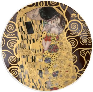 Filiżanka porcelanowa 250 ml + spodek The Kiss Brown 4