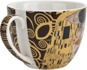 Filiżanka porcelanowa 250 ml + spodek The Kiss Brown 6