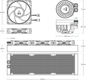Chłodzenie wodne Arctic Liquid Freezer III Pro 360 A-RGB (ACFRE00184A) 8