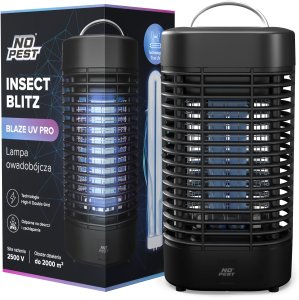 Lampa Owadobójcza UV Lampion Lampa na Komary Muchy Meszki Osy Inne Owady "Insect Blitz Blaze UV Pro" 2500V 1