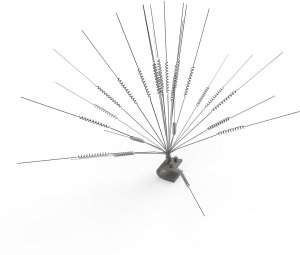 Szczytowe Nierdzewne Kolce na Ptaki Gołębie Kolce Przeciw Ptakom Gołębiom na Maszty Słupy Kominy 2