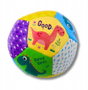 Zestaw Miękkich Piłeczek  Z Dinozaurami Kolorowe 9cm 3szt 2