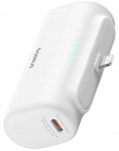 Powerbank Baseus Compact IP 5000mAh 20W USB-C/Lightning (biały) 2
