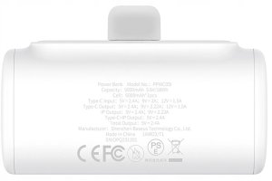 Powerbank Baseus Compact IP 5000mAh 20W USB-C/Lightning (biały) 5