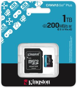 Karta Kingston Canvas Go! Plus (Gen4) MicroSDXC 1 TB Class 10 UHS-I/U3 A2 V30 (SDCG4/1TB) 3