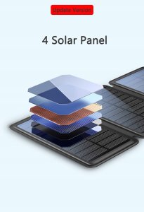 POWERBANK SOLAR 30000 22,5W ŁAD BEZPRZEWODOWE INDUKCJA LATARKA 5xUSB USB-C 11