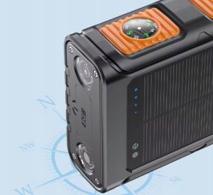 POWERBANK ŁADOWARKA SOLARNY INDUKCJA 36000mAh 8xUSB LATARKA 2x LED USB-C PD 3