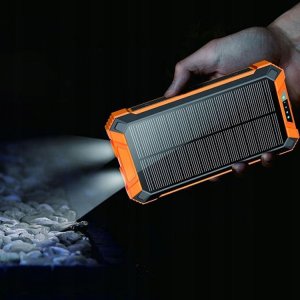 POWERBANK ŁADOWARKA PANEL SOLARNY INDUKCYJNY 30000mAh 7xUSB LATARKA 2x LED 12
