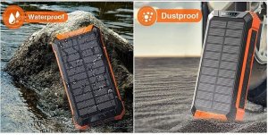 POWERBANK ŁADOWARKA PANEL SOLARNY INDUKCYJNY 30000mAh 7xUSB LATARKA 2x LED 3