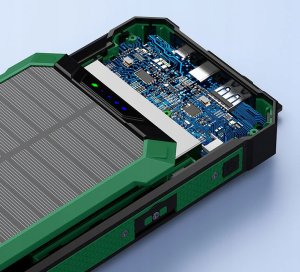 POWERBANK ŁADOWARKA PANEL SOLARNY INDUKCYJNY 30000mAh 7xUSB LATARKA 2x LED 13