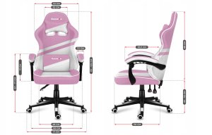 Fotel gamingowy Huzaro Force 4.4 Pink Mesh 11