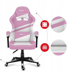 Fotel gamingowy Huzaro Force 4.4 Pink Mesh 4