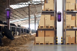 Lampa Owadobójcza UV XXL Lampion Lampa na Komary Muchy Meszki Osy Inne Owady "Insect Blitz Tower UV Pro" 4500V 40W 16