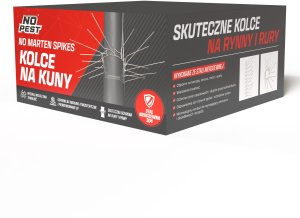 Nierdzewne Stalowe Kolce na Kuny Koty Łasice Przeciw Kunom Kotom na Rury Spustowe Rynny Konstrukcje "No Marten Spikes" 6