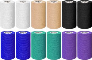 Bandaż kohezyjny samoprzylepny Revity 10 cm x 4.5 m elastyczny opatrunek 12 szt. 1