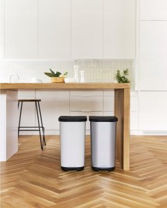 Kosz na śmieci Rotho kosz na śmieci z pedałem RIBO biały 35L 3