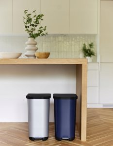 Kosz na śmieci Rotho kosz na śmieci z pedałem RIBO niebieski 35L 3