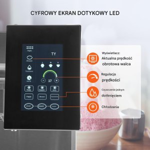 Kruszarka do lodu  profesjonalna produkcja lodów i napojów 180 kg/24h 4