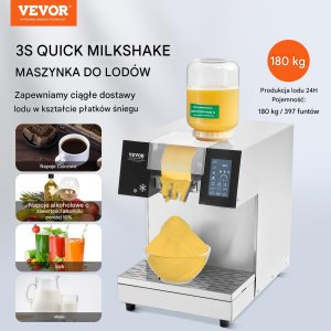 Kruszarka do lodu  profesjonalna produkcja lodów i napojów 180 kg/24h 7