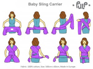 Chusta do Noszenia Dzieci - Ciemny Beż - Tycjan 2