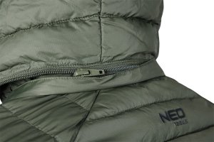 Neo Kurtka Mix&Match, pikowana, puchowa, lekka, oliwkowo-czarna, rozmiar S 8