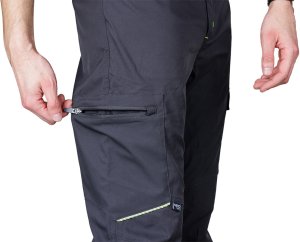 Spodnie robocze Mix&Match, stretch, szare, rozmiar M 3