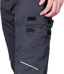 Spodnie robocze Mix&Match, stretch, szare, rozmiar L 5
